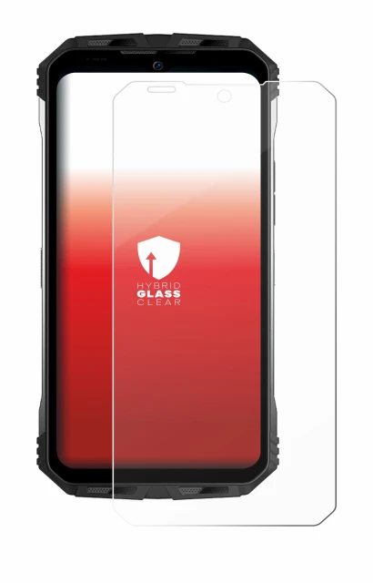 Abbildung des Geräts Doogee S100 Pro mit einer Vielzahl des Displayschutzes.