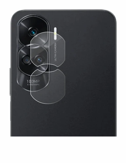 Abbildung des Geräts Honor 90 Lite (NUR Kameraschutz) mit einer Vielzahl des Displayschutzes.