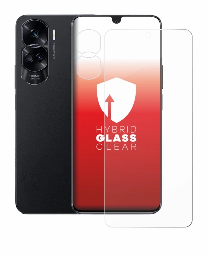 Abbildung des Geräts Honor 90 Lite (Display+Kamera) mit einer Vielzahl des Displayschutzes.