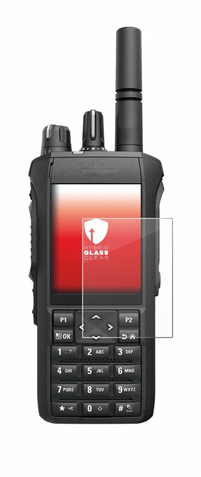 Abbildung des Geräts Motorola Mototrbo R7 mit einer Vielzahl des Displayschutzes.