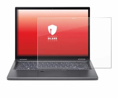 Abbildung des Geräts Acer Aspire 5 Spin 14 mit einer Vielzahl des Displayschutzes.