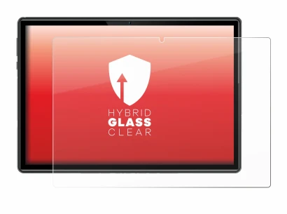 Abbildung des Geräts Doogee U10 mit einer Vielzahl des Displayschutzes.