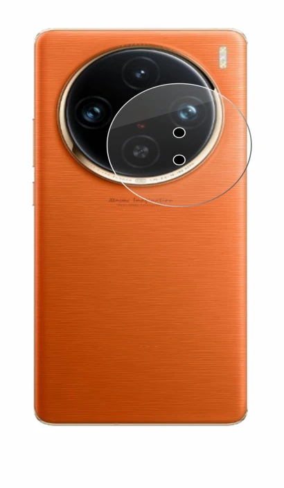 Abbildung des Geräts Vivo X100 Pro (NUR Kameraschutz) mit einer Vielzahl des Displayschutzes.