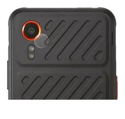 Abbildung des Geräts Samsung Galaxy XCover 7 (NUR Kameraschutz) mit einer Vielzahl des Displayschutzes.