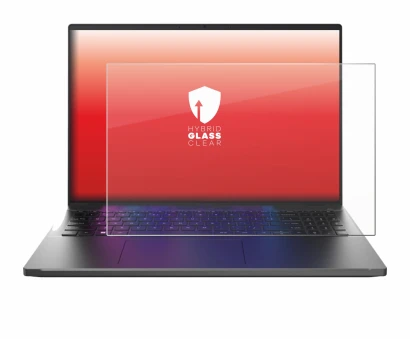 Abbildung des Geräts Acer Swift Go 16 mit einer Vielzahl des Displayschutzes.