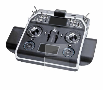 Abbildung des Geräts Graupner MC-28 mit einer Vielzahl des Displayschutzes.