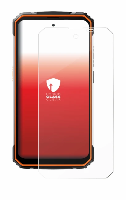 Abbildung des Geräts Blackview BV8100 mit einer Vielzahl des Displayschutzes.