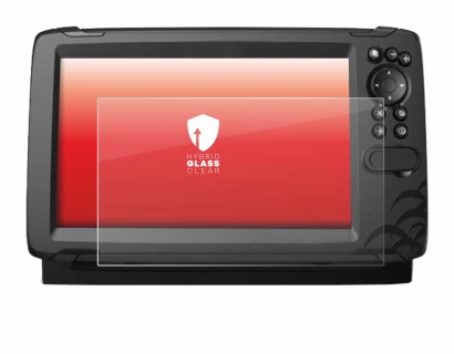 Abbildung des Geräts Lowrance HOOK Reveal 9 mit einer Vielzahl des Displayschutzes.