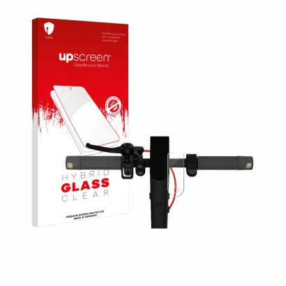 Vorderseite einer Produktverpackung mit dem Markenlogo upscreen. Daneben ist das Gerät Xiaomi Mi 4 Lite E-Scooter (2. Gen.) mi