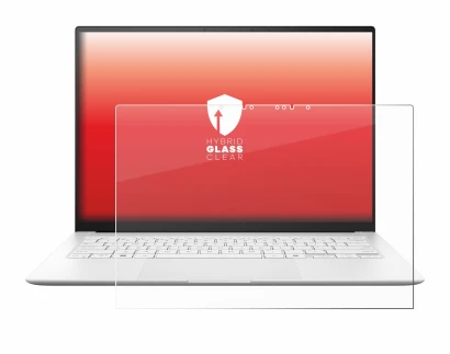 Abbildung des Geräts ASUS ZenBook S 14 UX5406 mit einer Vielzahl des Displayschutzes.