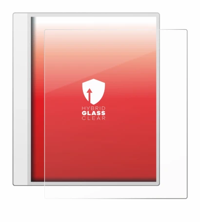 Abbildung des Geräts Boox Note Max mit einer Vielzahl des Displayschutzes.