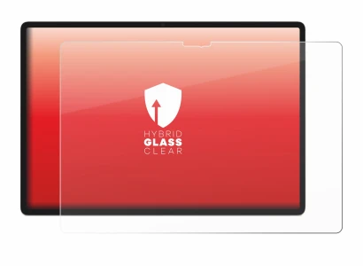 Abbildung des Geräts Lenovo Yoga Tab Plus 2025 mit einer Vielzahl des Displayschutzes.