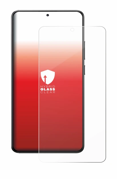 Abbildung des Geräts Xiaomi Poco X7 Pro mit einer Vielzahl des Displayschutzes.