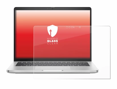 Abbildung des Geräts Dell Pro 14 Plus 2-in-1 PB14250 mit einer Vielzahl des Displayschutzes.