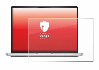 Abbildung des Geräts Dell Pro 16 Plus PB16250 mit einer Vielzahl des Displayschutzes.