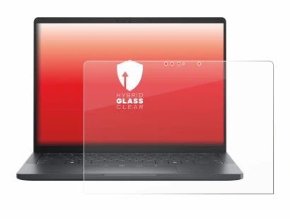 Abbildung des Geräts Dell Pro 13 Premium mit einer Vielzahl des Displayschutzes.