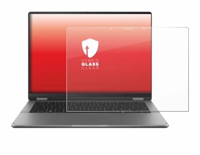 Abbildung des Geräts ASUS Vivobook 14 Flip TP3407 mit einer Vielzahl des Displayschutzes.
