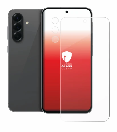 Abbildung des Geräts Samsung Galaxy A56 5G (Display+Kamera) mit einer Vielzahl des Displayschutzes.