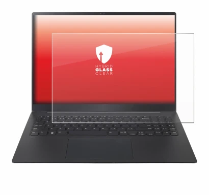 Abbildung des Geräts LG gram Pro 16 2025 mit einer Vielzahl des Displayschutzes.