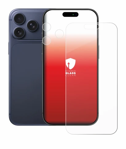 Abbildung des Geräts Apple iPhone 17 Pro Max (Display+Kamera) mit einer Vielzahl des Displayschutzes.