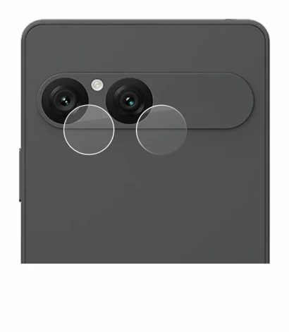 Abbildung des Geräts Sony Xperia 10 VII (NUR Kameraschutz) mit einer Vielzahl des Displayschutzes.