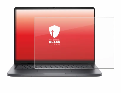 Abbildung des Geräts Dell Pro 14 mit einer Vielzahl des Displayschutzes.