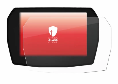 Abbildung des Geräts Ducati Multistrada V2 2025 mit einer Vielzahl des Displayschutzes.