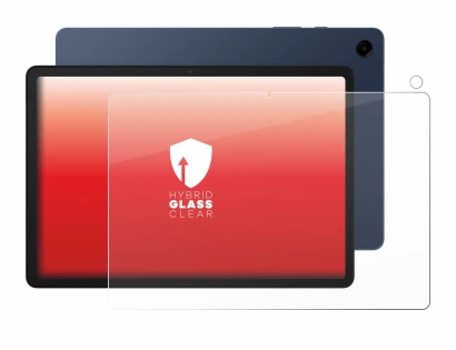 Abbildung des Geräts Samsung Galaxy Tab A9 Plus (Display+Kamera) mit einer Vielzahl des Displayschutzes.