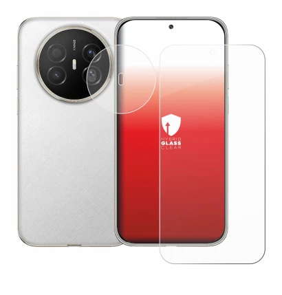 Abbildung des Geräts Huawei Mate 70 Air (Display+Kamera) mit einer Vielzahl des Displayschutzes.