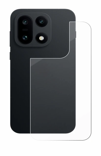 Abbildung des Geräts OnePlus 15 (Rückseite) mit einer Vielzahl des Displayschutzes.