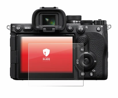 Abbildung des Geräts Sony Alpha 7 V (ILCE-7M5) mit einer Vielzahl des Displayschutzes.