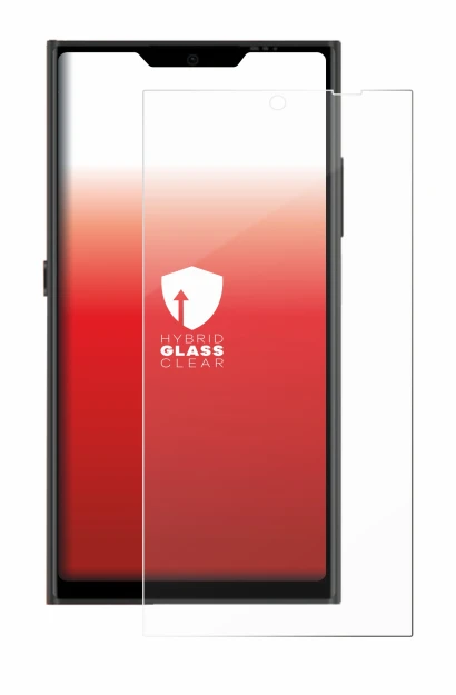 Abbildung des Geräts Jolla Phone mit einer Vielzahl des Displayschutzes.