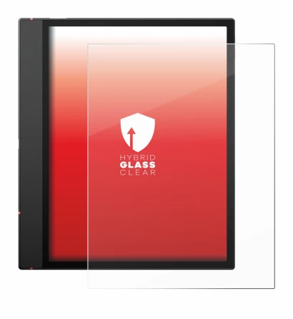 Abbildung des Geräts Boox Note Air 5 C mit einer Vielzahl des Displayschutzes.