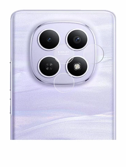 Abbildung des Geräts Xiaomi Redmi Note 15 (NUR Kamera) mit einer Vielzahl des Displayschutzes.