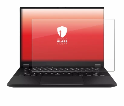 Abbildung des Geräts ASUS TUF Gaming A14 mit einer Vielzahl des Displayschutzes.