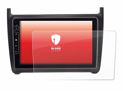 Abbildung des Geräts Dynavin D9-69H Premium Flex 9" mit einer Vielzahl des Displayschutzes.