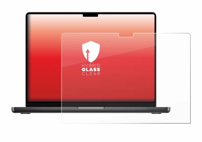 Abbildung des Geräts Apple MacBook Pro 14" M5 2026 mit einer Vielzahl des Displayschutzes.