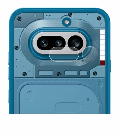 Abbildung des Geräts Nothing Phone (4a) (NUR Kameraschutz) mit einer Vielzahl des Displayschutzes.