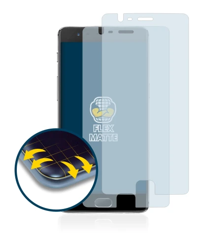 Abbildung des Geräts OnePlus 3 mit einer Vielzahl des Displayschutzes.