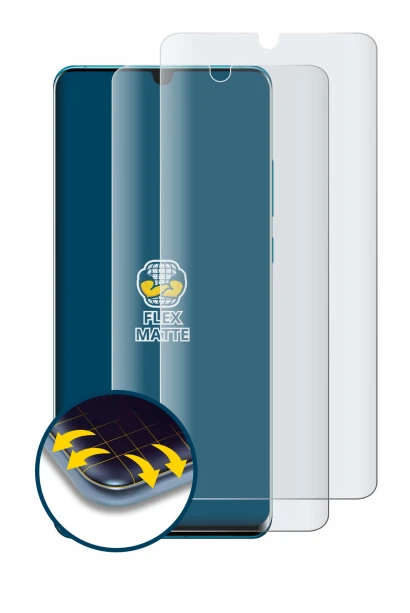 Abbildung des Geräts Huawei P30 Pro mit einer Vielzahl des Displayschutzes.