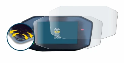 Abbildung des Geräts KTM 790 Duke mit einer Vielzahl des Displayschutzes.