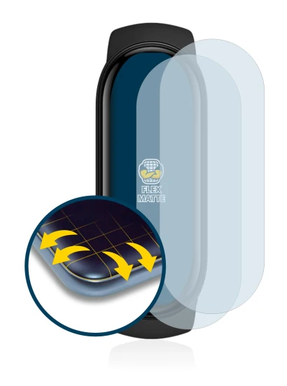 Abbildung des Geräts Xiaomi Mi Band 6 mit einer Vielzahl des Displayschutzes.