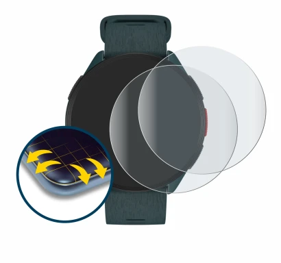 Abbildung des Geräts Polar Pacer mit einer Vielzahl des Displayschutzes.