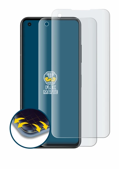 Abbildung des Geräts ASUS ZenFone 9 mit einer Vielzahl des Displayschutzes.