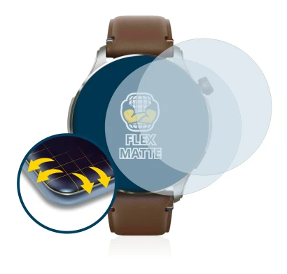 Abbildung des Geräts Huami Amazfit GTR 4 mit einer Vielzahl des Displayschutzes.