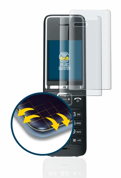 Abbildung des Geräts Gigaset COMFORT 550HX mit einer Vielzahl des Displayschutzes.