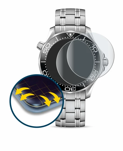 Abbildung des Geräts Omega Seamaster Diver 300M (42 mm) mit einer Vielzahl des Displayschutzes.