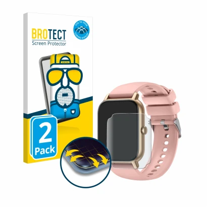 Vorderseite einer Produktverpackung mit dem Markenlogo BROTECT. Daneben ist das Gerät Nerunsa P66 1.85" mit dem zugehörigen Di