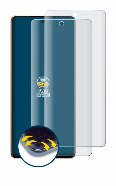 Abbildung des Geräts Vivo X100 Pro mit einer Vielzahl des Displayschutzes.