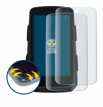 Abbildung des Geräts Hammerhead Karoo 3 mit einer Vielzahl des Displayschutzes.